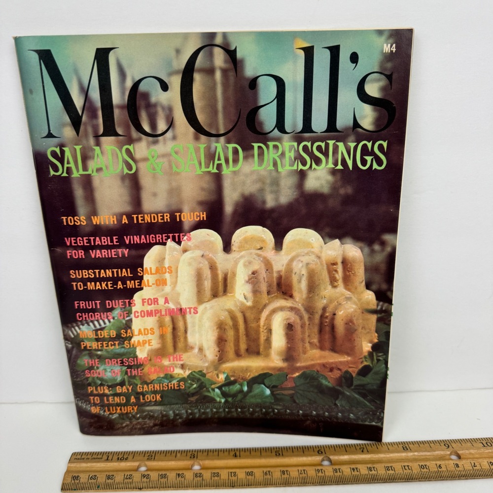Vtg 60s McCalls Cookbook Collect Replacement Salads and Dressings M4 Paperback
